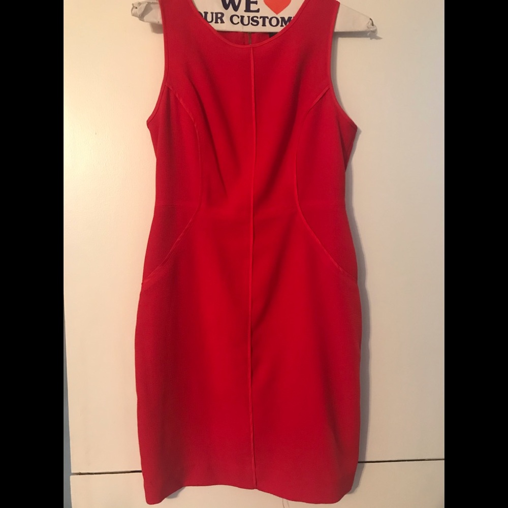 Red sheath dress!